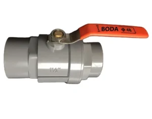 Factory Direct Supply Heavy Duty 316 Stainless Steel Handle Two Piece Plastic Ball Shutoff Valve 20MM Water Media ANSI Standard