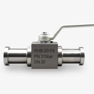 Factory Direct Supply KHB F3 KHB F6 Two Way SAE Flange Hydraulic Ball Valve Carbon Steel & SS304 DN16 DN20 DN25