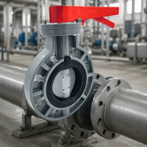Factory Direct UPVC Butterfly Valve Lever Wafer Type Acid Alkali Resistant Shutoff Valve for Water Supply & Irrigation Pipeline