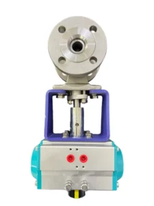 Factory Direct V Port Ball Valve with Pneumatic Actuator Stainless Steel Pneumatic V Type Control Ball Valve