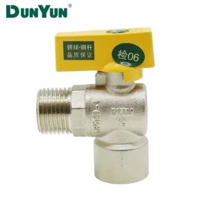 Factory Forged Brass Male Female Angle Valve Customizable OEM Natural Gas Shutoff Ball Valve Manual Power