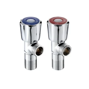 Factory Low Price Stainless Steel Water Faucet Angle Valve with Iron Brass Pole Basin Faucet Angle Valve