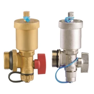 Factory Manual Nickle Plated Brass Air Vent Drain Valve DN25 Manifold Valve Parts for Water Collector Release Valve