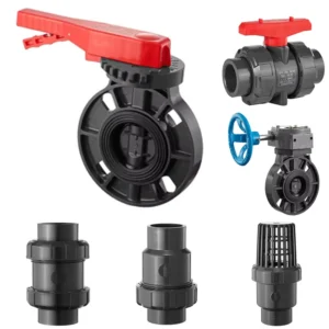 Factory Manufactured ISO Standard Durable UPVC Butterfly Valve Handle 2inch-8inch Flange Connection