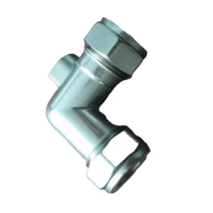 Factory Nickel Plating Elbow 90 Degree Angle 15mm Brass Isolating Valve