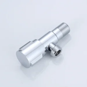 Factory Polished Stainless Steel Angle Valve with Ceramic Core for Easy Installation in Hotels
