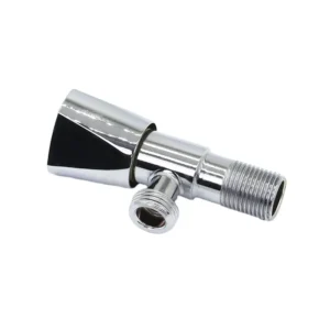 Factory Production and Cast Iron Three Sided Wheel Electroplated Angle Valves