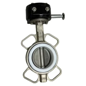 Factory Stainless Steel PTFE Turbine Drive Clamp Manual Butterfly Valves for Water Application General Use
