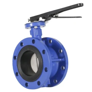Factory Supply Soft Sealing Ductile Iron Manual Gear Operated Concentric Double Flanged Water Butterfly Valve