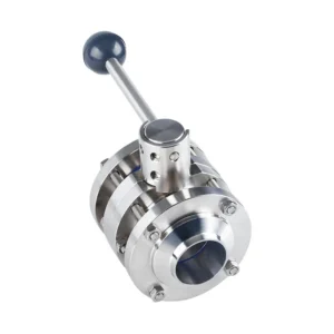 Factory Supply Three Piece Butterfly Valve Custom Size Available