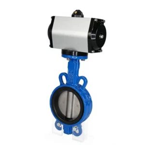 Factory Supply Wafer Style Butterfly Valve PN16 Pneumatic High Temperature