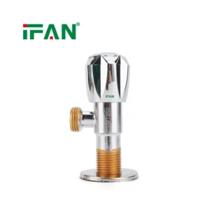 Fast Open Two Color Iron Water Control Plumbing Stop Angle Valve