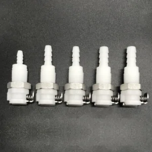 Female Coupling Body 1/8″ 3/16″ 1/4″ Panel Mount Quick Disconnect Connectors for Beauty Instrument Ventilator