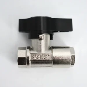 Female NPT BSP Quarter Turn Shut-Off Ball Valve 3000PSI 5000PSI 6000PSI 2 Way Shut-Off Ball Valve Nickel-Plated Brass Ball Valve