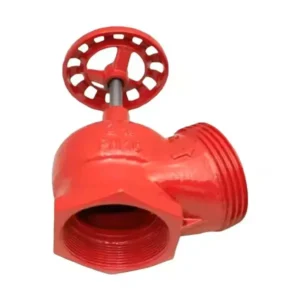 Fire Fighting PN16 Ductile Cast Iron Globe Angle Valve 45 2 1 2inch (76mm) Thread Durable Easy Installation Customizable