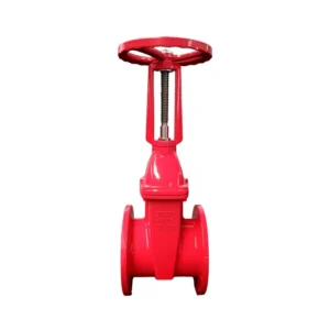 Fire Safe Lockable Gate Valve OS&Y Type with Soft Seal and Emergency Metal Seat Flanged End