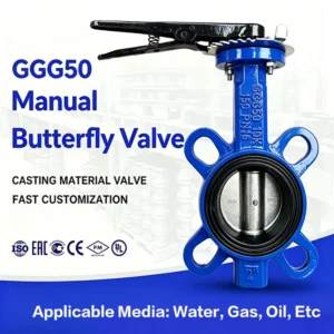 Flange Butterfly Valve Double Eccentric Manual Turbine Soft Seal Flange Butterfly Valve for Water Media Applications
