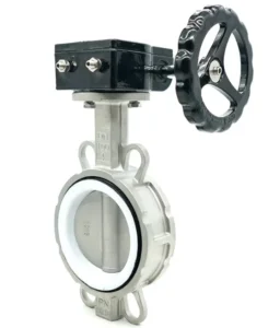 Flange Connection ISO Certified DN50-DN2000 EPDM Seat Manual Operated Stainless Steel 304/316 Butterfly Valve
