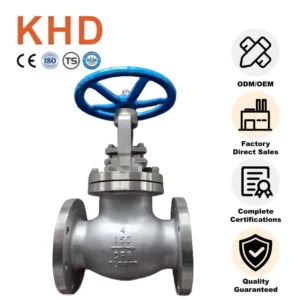 Flange Connection Stainless Steel Globe Valve 150lb Flange Type 2 Way Seal Globe Valve