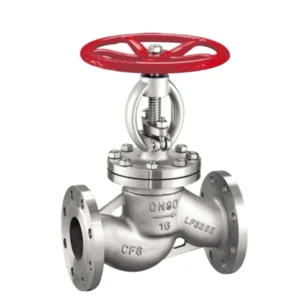 Flange Manual Globe Valve DIN3352 Standard Pn16 Full Flow Thread Stop High Temperature CF8M Body Rising Stem