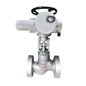 Flange Motorized Steam Globe Valve DN200 380V AC 50Hz Multi Turn Electric Actuator Carbon Steel Electric Globe Valve