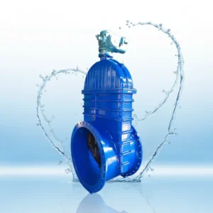 Flange Non Rising Stem Safety Structure Ductile Iron Resilient Seated Gate Valve with Electric Actuator for Water Applications
