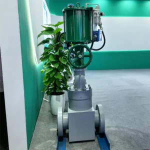 Flanged Connection Pneumatic Globe Valve With Handwheel and Positioner for High Pressure Pipeline System Globe Valve