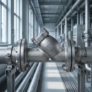 Flanged TA2 Titanium Y Filter DN80 Industrial Pipeline Strainer Valve