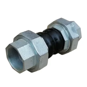 Flexible Connector Smooth Surface Threaded Rubber Expansion Joint Shutoff Valves Forged Technics Pipe Fittings Fire Protection