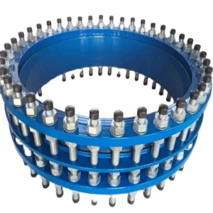 Flexible Coupling Pipe Fitting Double Flange Dismantling Joint Casting Technics Low Pressure Painting