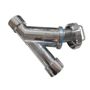 Food Grade SS304 DN65 Female BSP Filter with Quick Connector Sanitary Stainless Steel Y Type Strainer