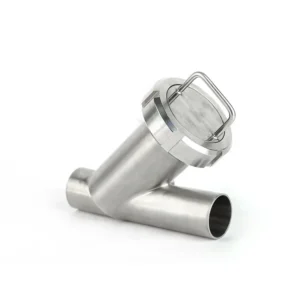 Food Grade Sanitary Stainless Steel SS316L Thread Connection Filter Y Elbow Type Filter Strainers for Milk