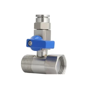 Food Grade Stainless Steel Ball Valve Flow Control Valve 3 Way Threaded Shut Off Valve for Water Treatment