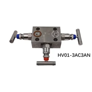For 316 Stainless Steel SS-4MG Manual Safety Gas Power Differential Pressure Manifold Three-Valve ASME ASTM Needle