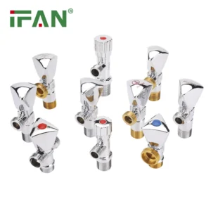 Full Styles 2 Ways 3 Ways Brass Core Bathroom Angle Valve 1/2″ 3/4″ Brass Angle Valve