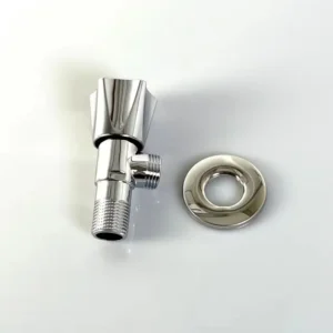Full Turn 90 Degree Bathroom Angle Shut Off Valve Chrome Plated Brass Angle Valve