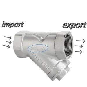 Furui 1 Inch 304 316 Stainless Steel Y Filter Threaded Strainer 1″ 2″ Bsp Npt SS304 Water 10 300 Mesh Safety Valves