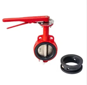 Furui Direct Sales Aluminum Alloy Handle Turbine Manual Butterfly Valve ISO9001 CE Certified Safe Durable PTFE RPTFE PPL Seals