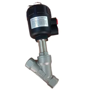 G1-1/4″ DN32 Angle Body Piston Valve 2/2 Normally Closed Pneumatic Seat Valve