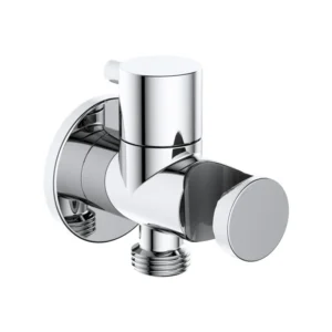 G1/2 Chrome Full Brass Cold Water Angle Valve With Bracket