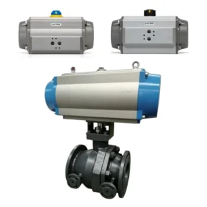G6000 Jacketed Ball Valve With Air Torque Pneumatic Actuator for Petrochemical Oil Refinery