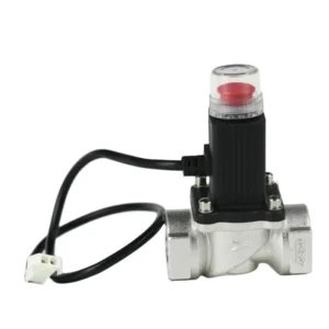 Gas Automatic Shut off Valve DN15 for 1/2″ Pipeline Working with Kitchen Gas Leak Detector Air Gas Solenoid Valve 12v