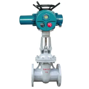 Gate Valve 8 Inch Stainless Steel Double Flange Multi Turn Electric Actuated Water Flow Control Motorized Gate Valve