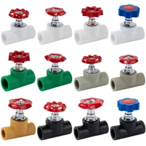 Gate Valve Shut off Valve 4 Points 20 25 32 Rising Stem PE Tap Water Copper Core PPRPE Model PPR Pipe Fittings