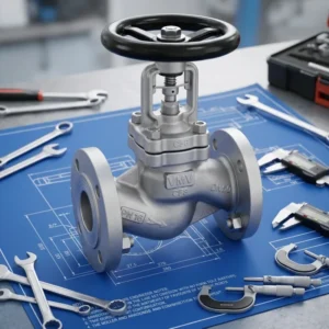 Globe Valve 304 316L Stainless Steel 2 Inch Class 150 Flanged RF Y-Pattern CF8M 2 Inch NPT 800LB in Stock