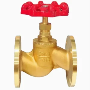 Globe Valve DN15 PN16 Brass Material Flange Connection Non Rising Stem Globe Valve