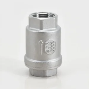H12W DN15 DN20 DN25 DN32 DN40 DN50 Stainless Steel Air Compressor Spring Loaded Lift Non Return Globe Vertical Ball Check Valve