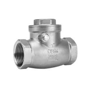 H14W 16P Manual Stainless Steel SS304/316L Swing Check Valve General Application Water Horizontal Thread 1/2″-4″