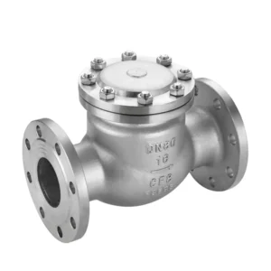 H44 Stainless Steel Manual Non Return Check Valve for High Temperature Air Water Steam Oil Safety Structure