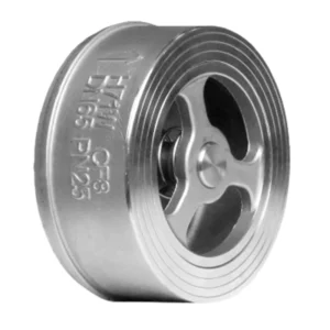 H71W Stainless Steel CF8 Wafer Non Return Check Valve Water Manual High Temperature High Pressure PN25 PN40